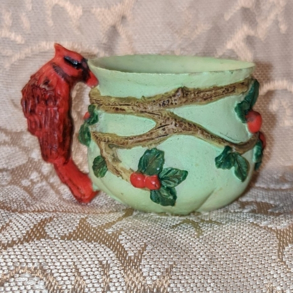 Vintage Resin Miniature Bird Teacups Set Of 5 - Picture 3 of 16